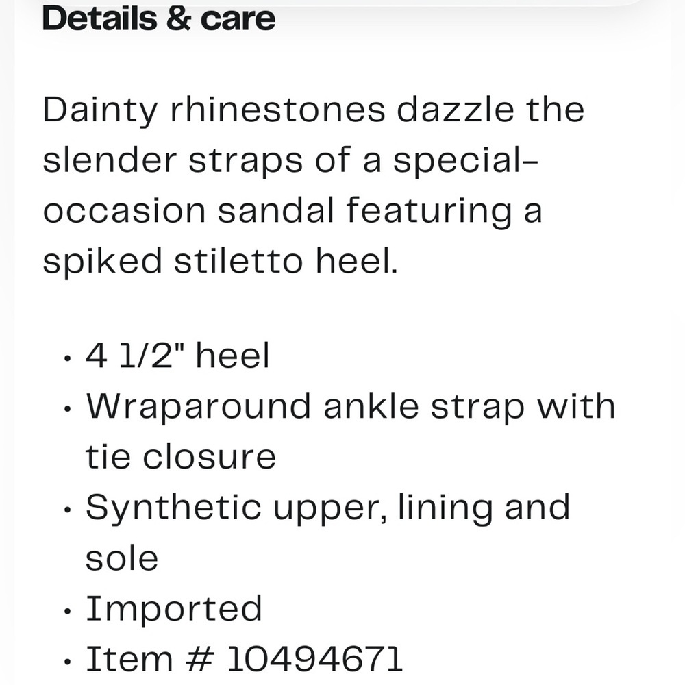 NEW! Chase + Chloe Stiletto Sandals with Wrap Around Ankle Straps Women’s Size 9 - Picture 14 of 15